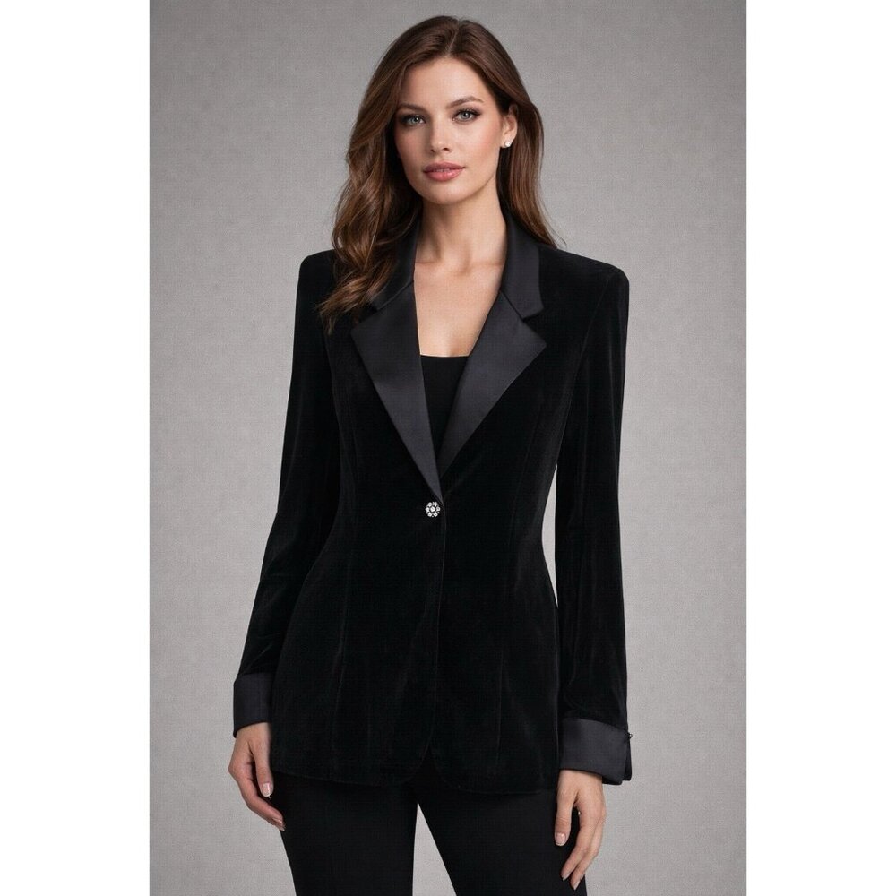 Softwear Petite by Mark Singer Top Jacket Vintage Goth Whimsygoth Sz S Party USA